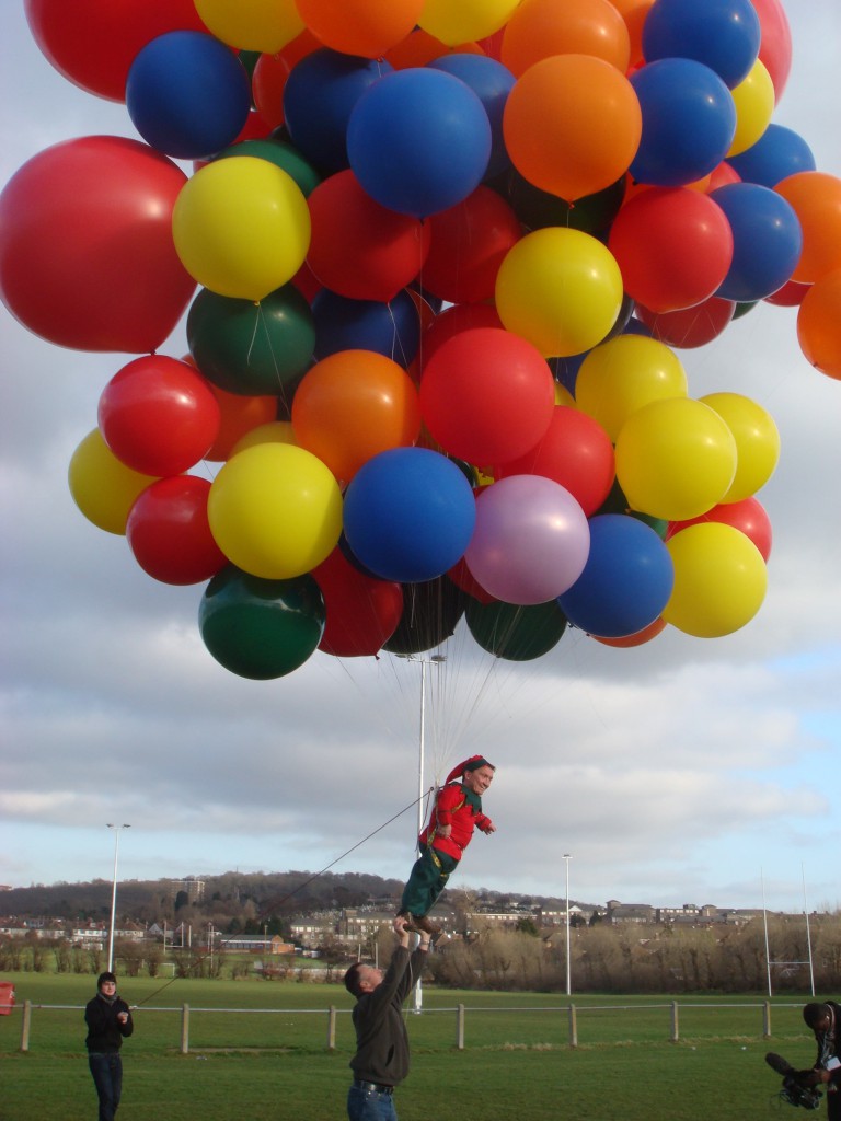 Floating a Man - balloon.co.uk