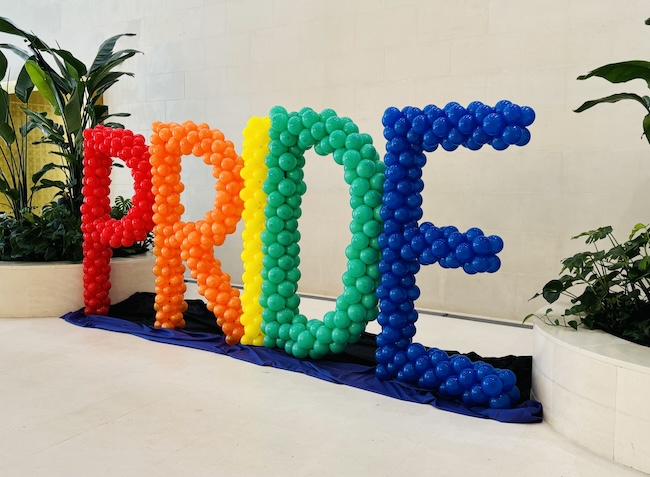 PRIDE Balloon letters